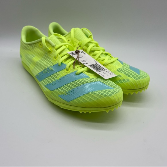 adidas Distancestar Womens Running Spikes - Track and Field, Yellow, Size 7.5 - Picture 5 of 7